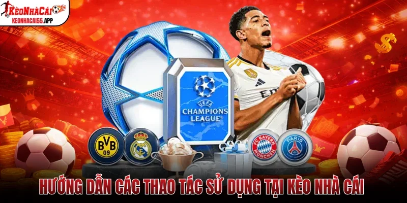 Hướng dẫn các thao tác sử dụng tại Kèo Nhà Cái